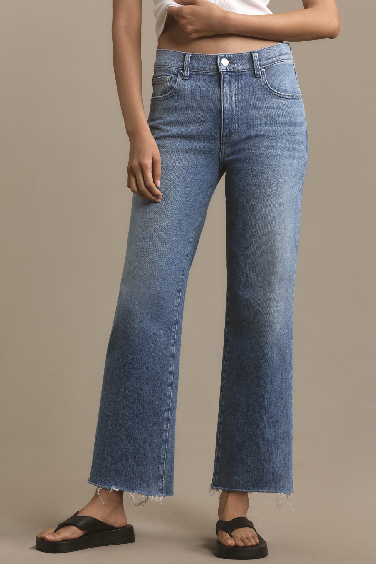 Le Jean Sabine High-Rise Straight-Leg Jeans