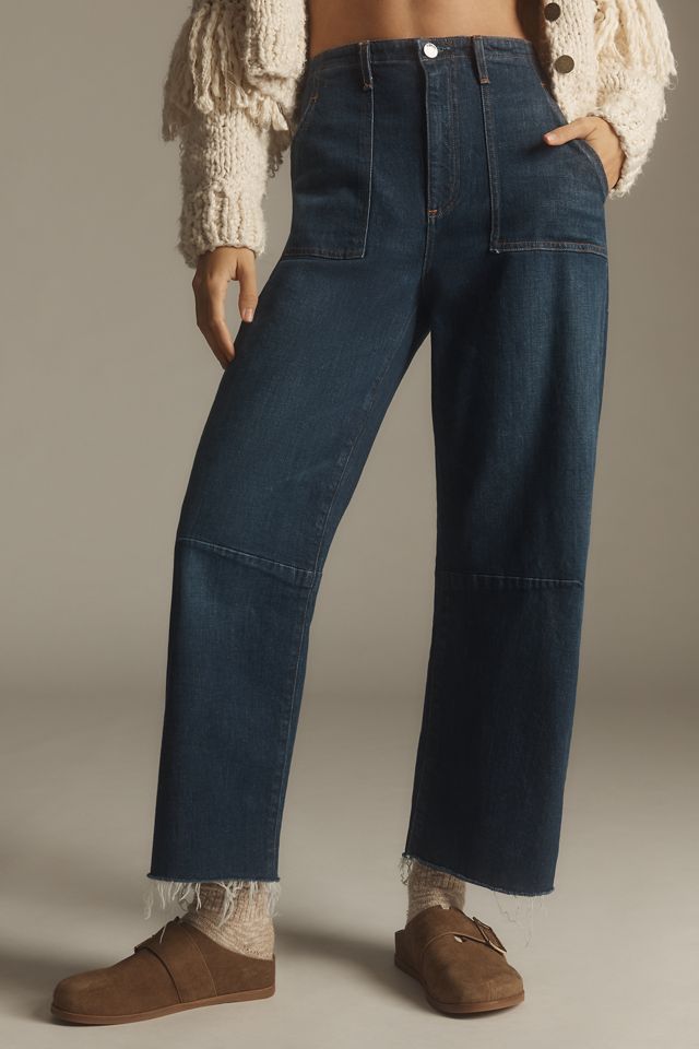 Le Jean Utility Soft Barrel Low-Slung Jeans #1