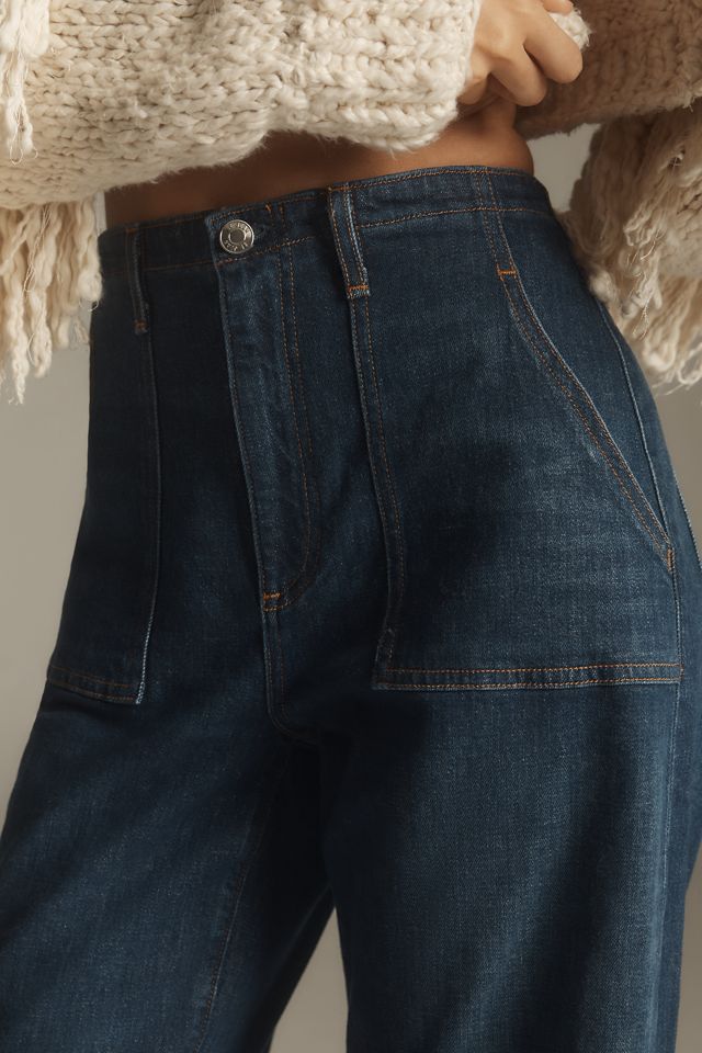 Le Jean Utility Soft Barrel Low-Slung Jeans #2