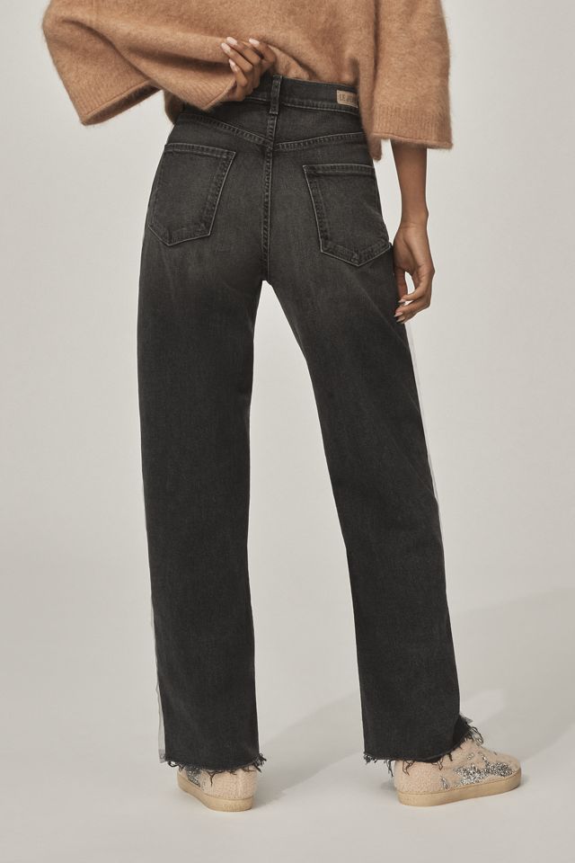LE JEAN Nomad Beaded Tux High-Rise Wide-Leg Jeans #4