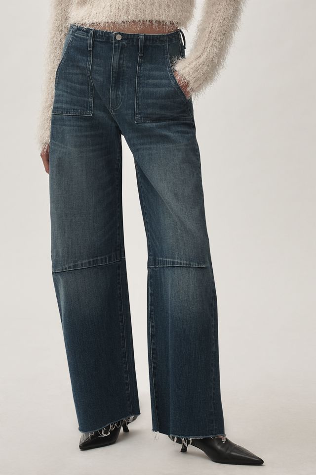 LE JEAN Utility Soft Barrel Mid-Rise Jeans #1