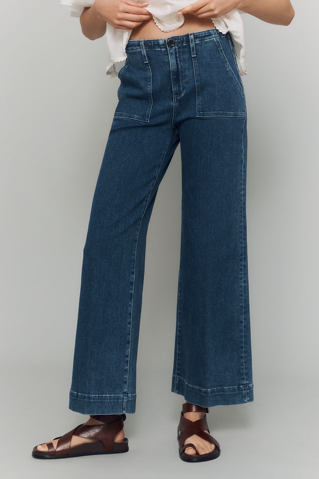 LE JEAN Utility Trouser High-Rise Wide-Leg Jeans #1