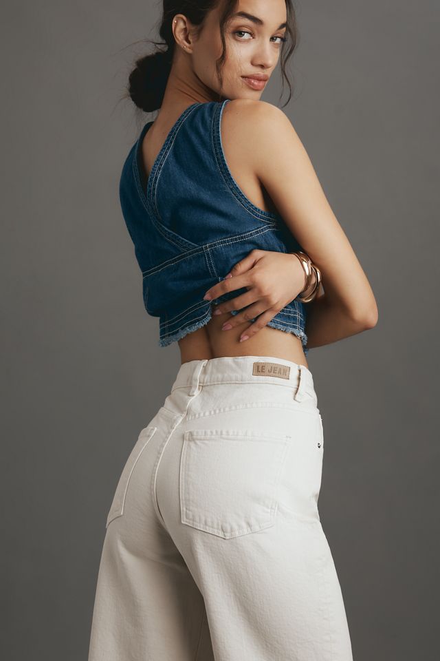 LE JEAN Column High-Rise Straight-Leg Jeans #4
