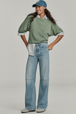 Le Jean Margot High-rise Barrel Jeans In Blue