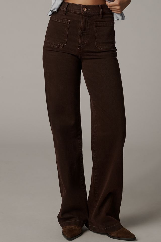LE JEAN Nomad Velvet High-Rise Taper Jeans #1