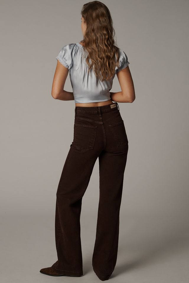 LE JEAN Nomad Velvet High-Rise Taper Jeans #3