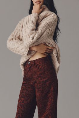 LE JEAN Nomad Velvet High-Rise Taper Jeans