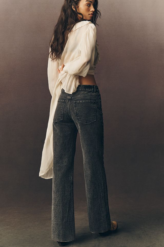 LE JEAN Column High-Rise Wide-Leg Embellished Jeans #4