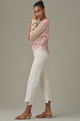 Le Jean Reworked 90s High-rise Straight-leg Jeans In White