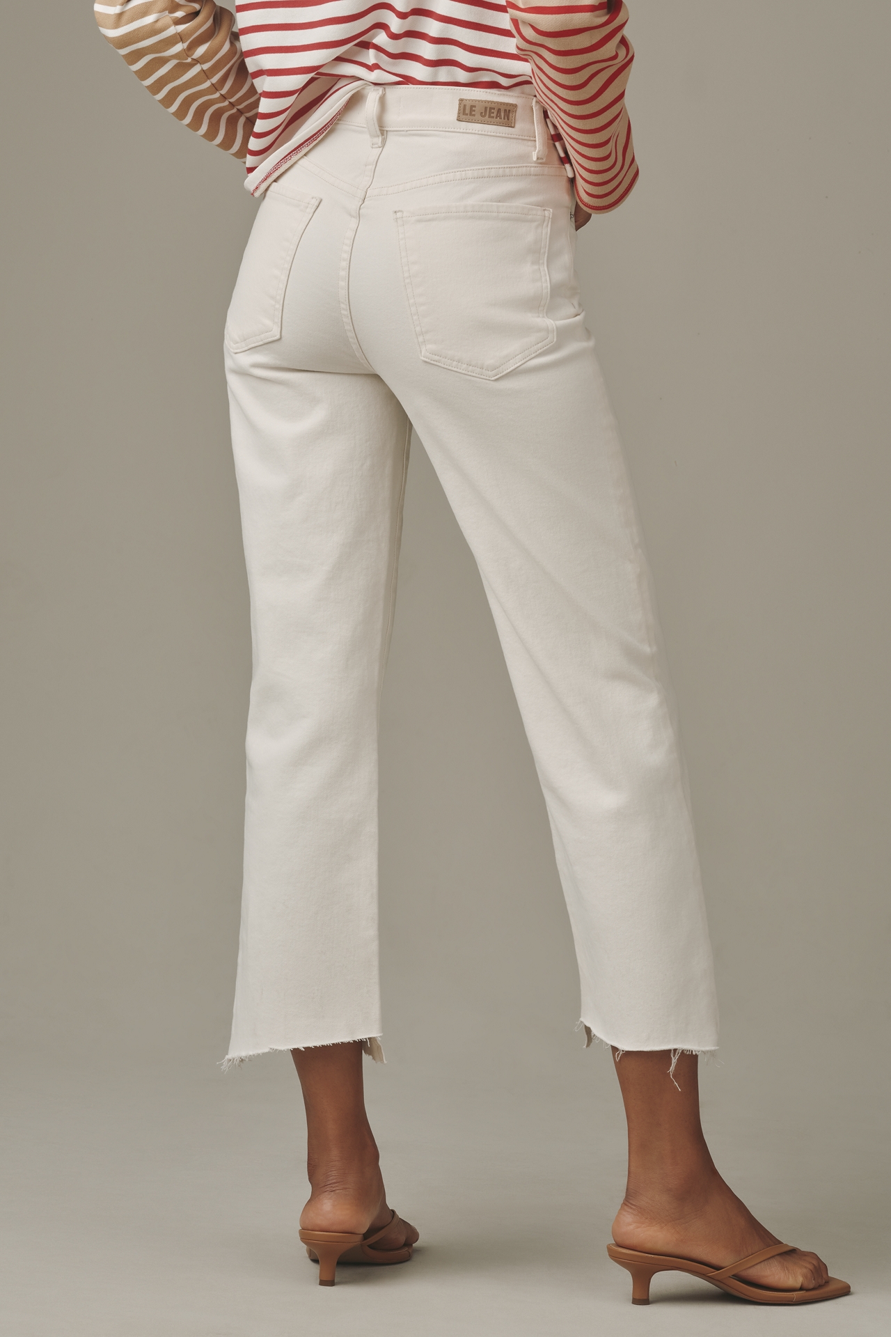 LE JEAN Reworked 90s High-Rise Straight-Leg Jeans