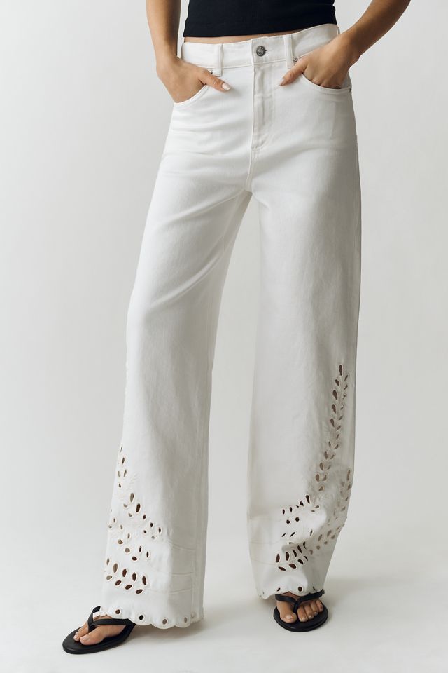 LE JEAN Column High Rise Wide Leg Jeans #1