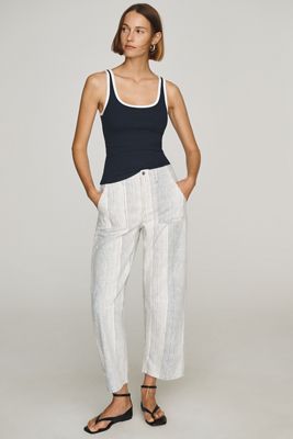 LE JEAN Utility High-Rise Barrel Jeans