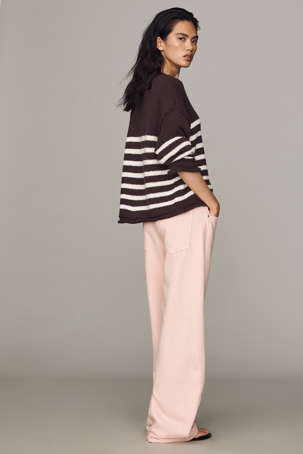 LE JEAN Luna High-Rise Relaxed Wide-Leg Jeans