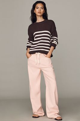 LE JEAN Luna High-Rise Relaxed Wide-Leg Jeans