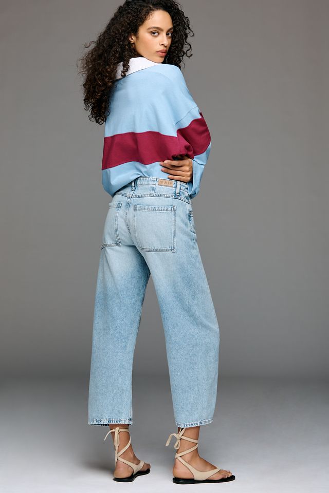 LE JEAN Selena Crop High-Rise Tapered Jeans | Anthropologie