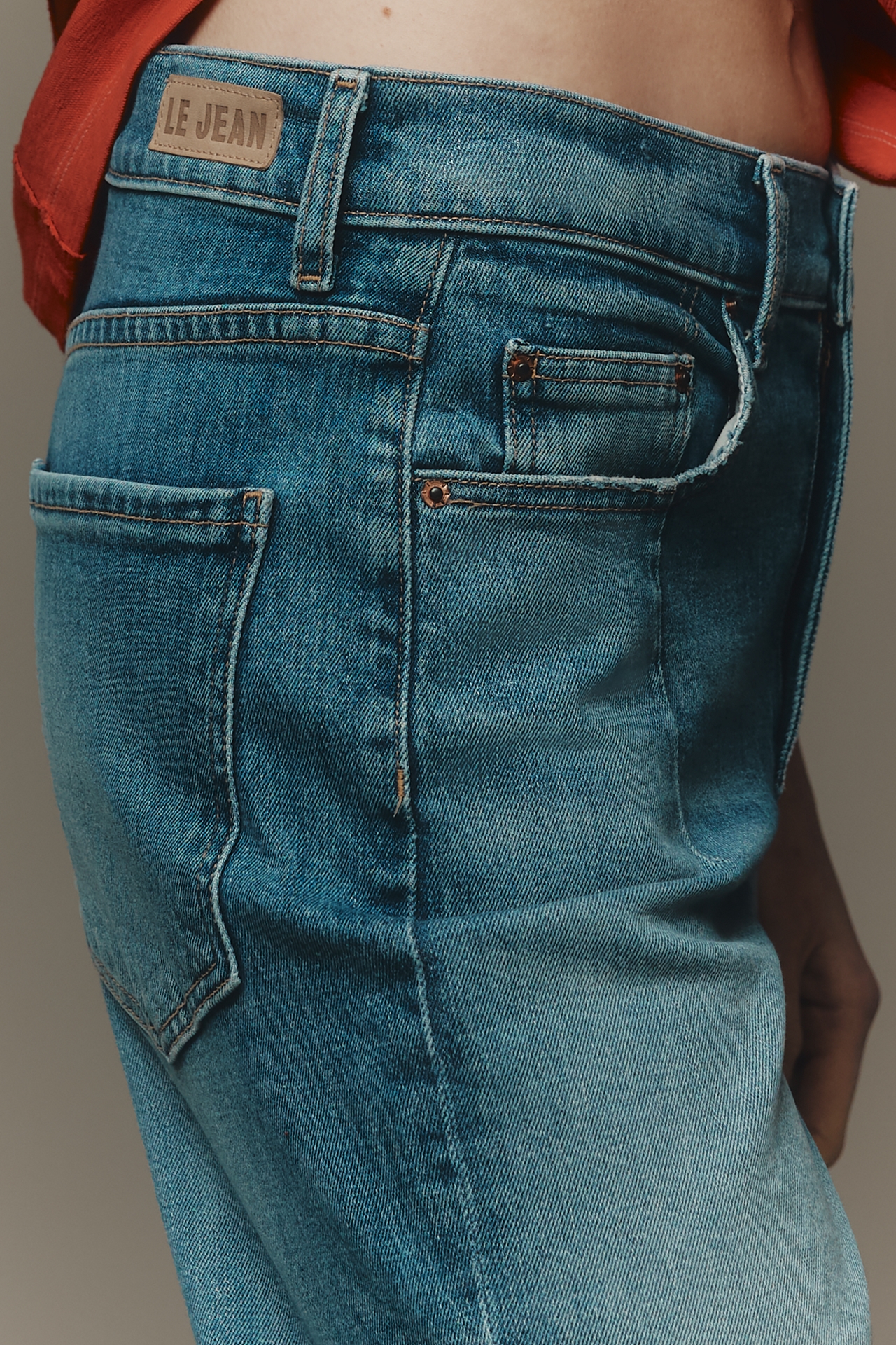 LE JEAN Pixie Ankle Mid-Rise Relaxed Jeans