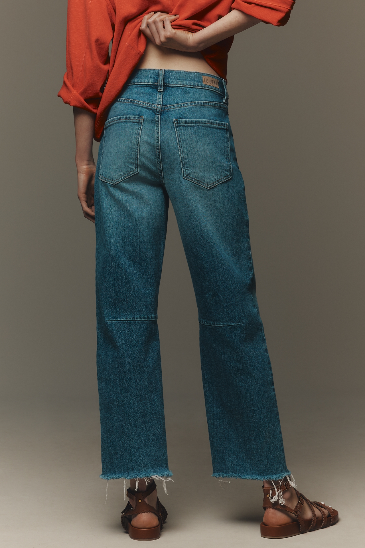 LE JEAN Pixie Ankle Mid-Rise Relaxed Jeans