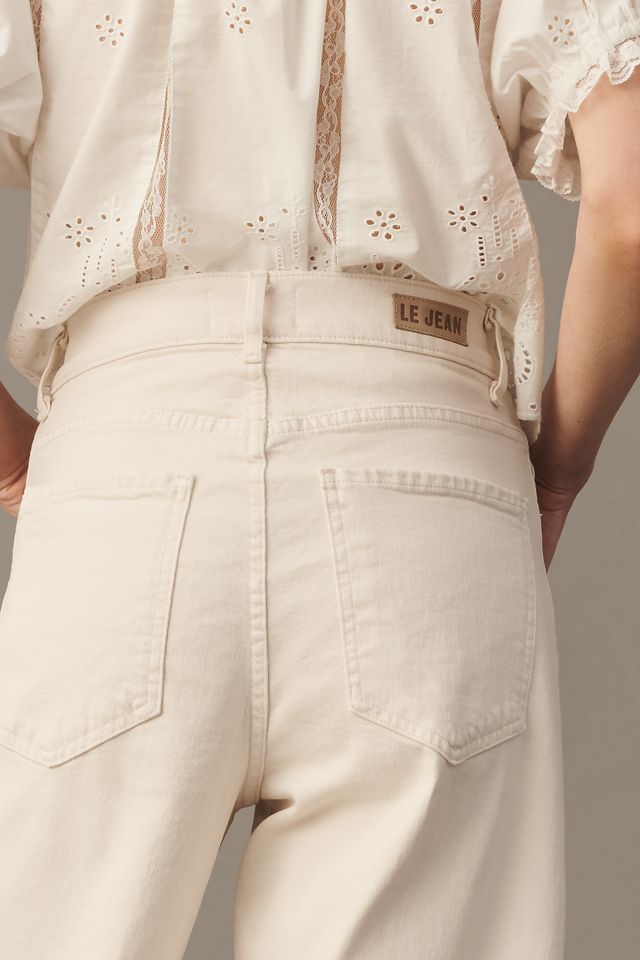 LE JEAN Petite White Column Jeans #4