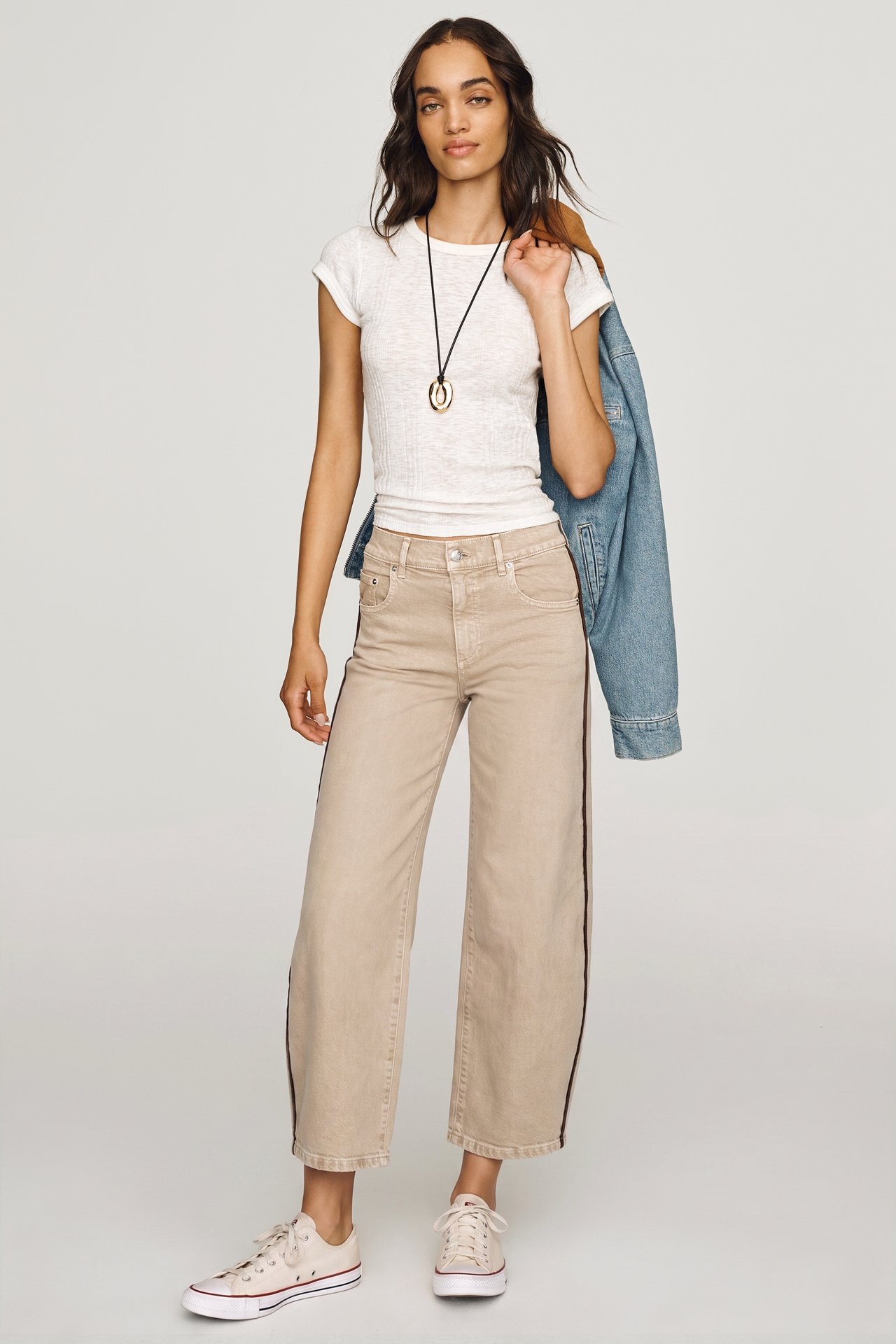 LE JEAN Sideline Nomad Mid-Rise Barrel Jeans