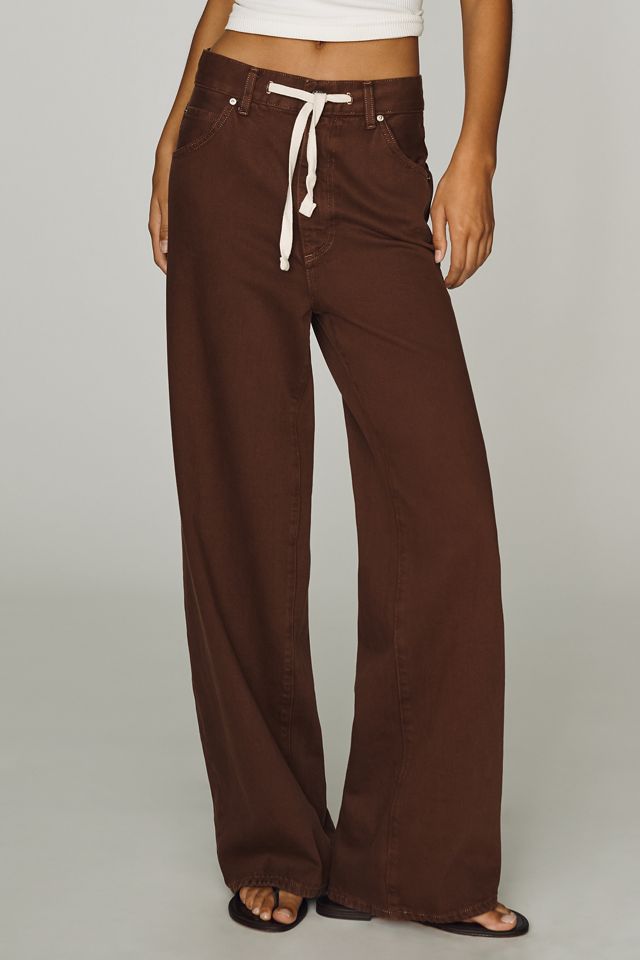 LE JEAN Luna High-Rise Drawstring  Relaxed Wide-Leg Jeans #2