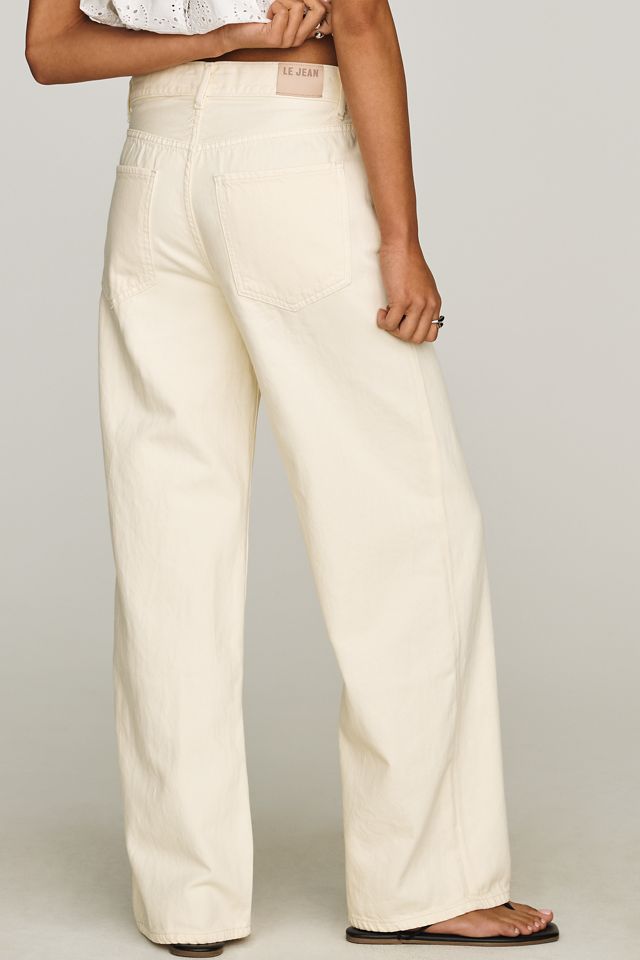 LE JEAN Luna High-Rise Drawstring Relaxed  Wide-Leg Jeans #3