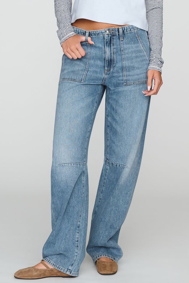 LE JEAN Utility Mid-Rise Barrel Jeans #3
