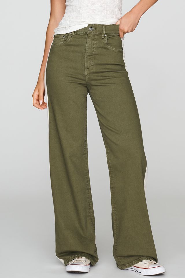 LE JEAN Column Track High-Rise Wide-Leg Jeans #1