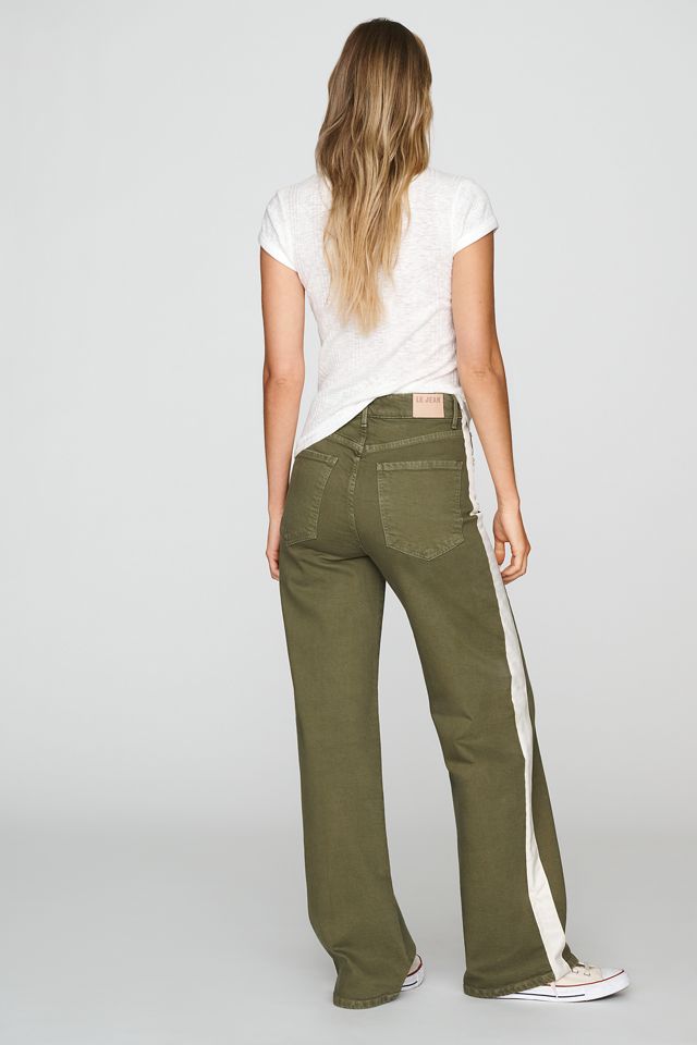 LE JEAN Column Track High-Rise Wide-Leg Jeans #3
