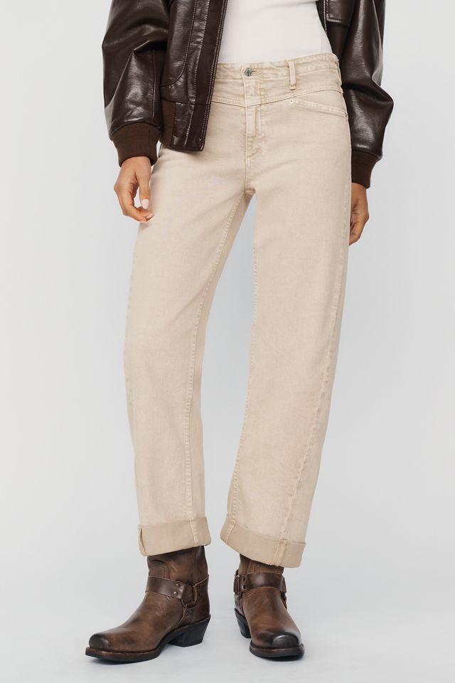 LE JEAN Selena Long Mid-Rise Tapered Jeans #1