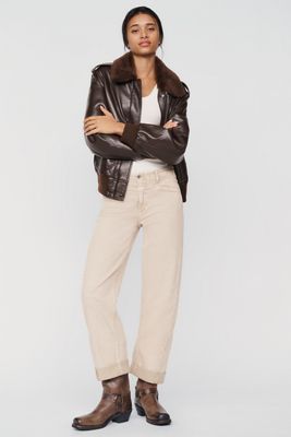 LE JEAN Selena Long Mid-Rise Tapered Jeans