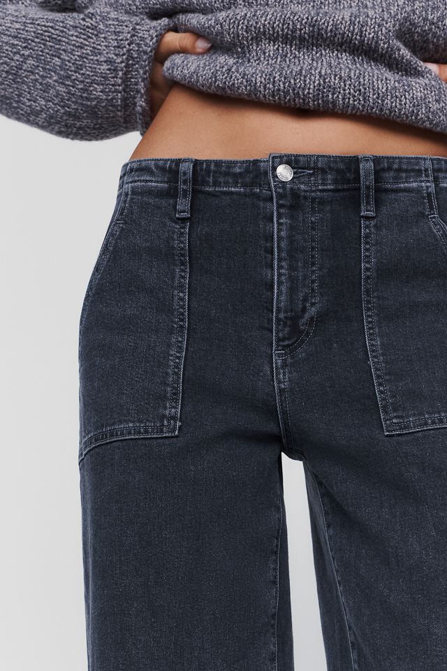 LE JEAN Utility High-Rise Barrel-Leg Jeans #2