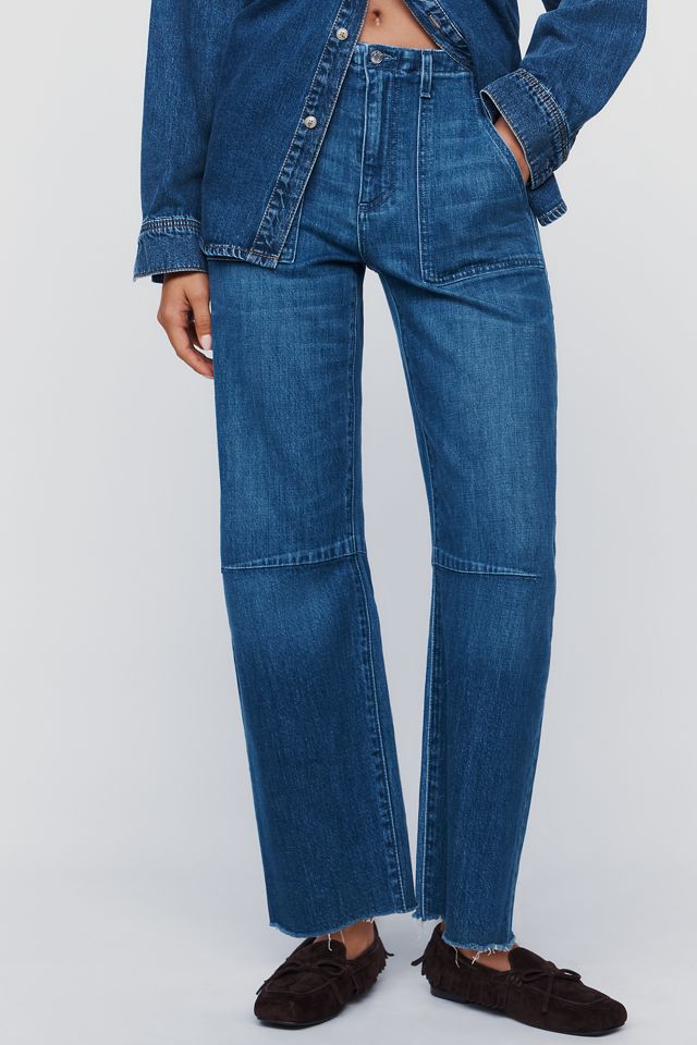 LE JEAN Utility High-Rise Barrel Jeans #1