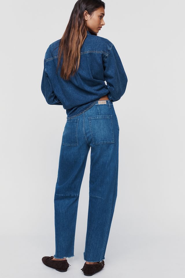 LE JEAN Utility High-Rise Barrel Jeans #3