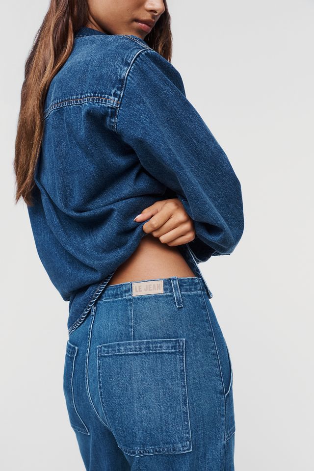 LE JEAN Utility High-Rise Barrel Jeans #4