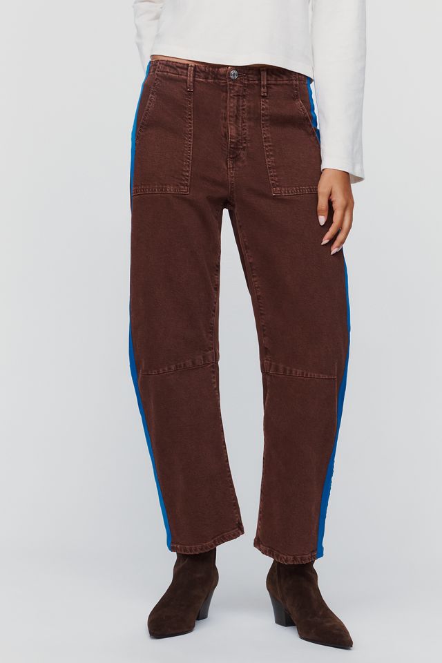 LE JEAN Track Utility Mid-Rise Tapered Jeans #1