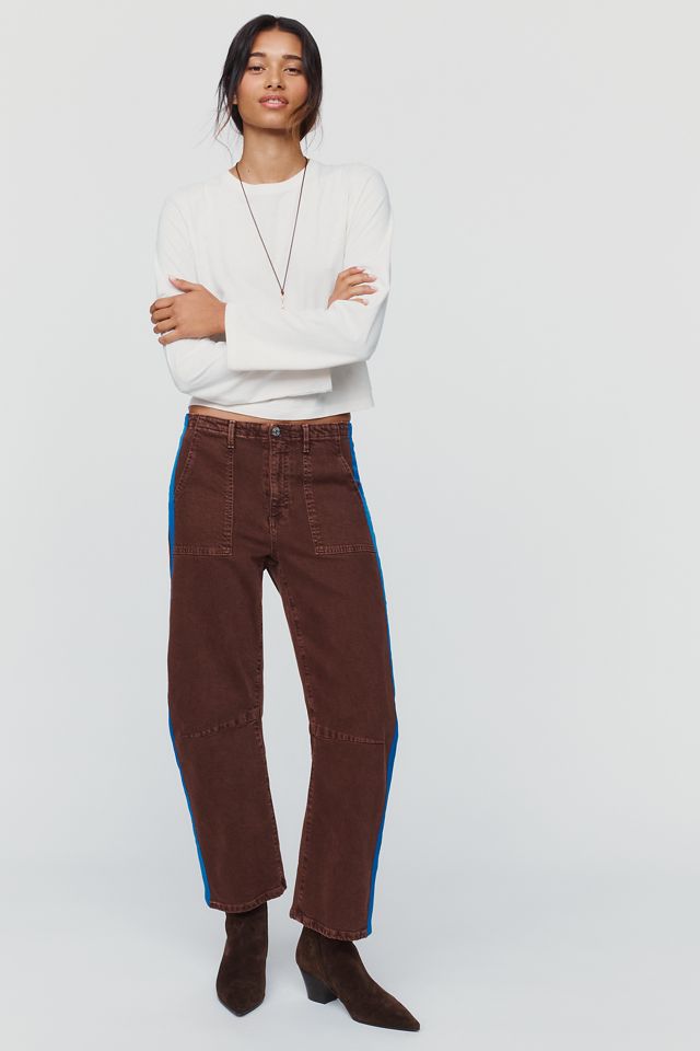 LE JEAN Track Utility Mid-Rise Tapered Jeans #4