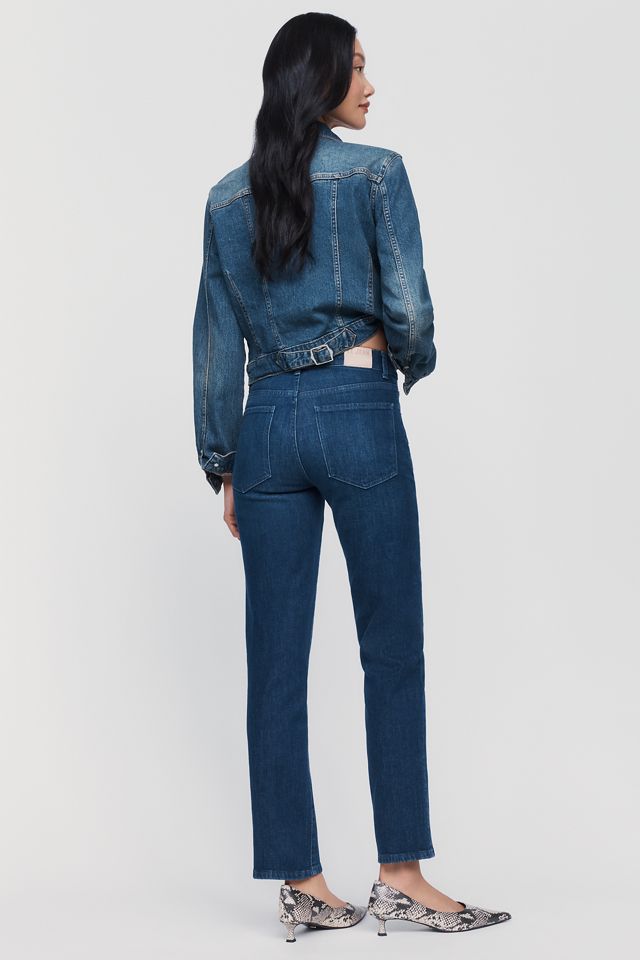 LE JEAN Slim High Rise Straight-Leg Jeans #2