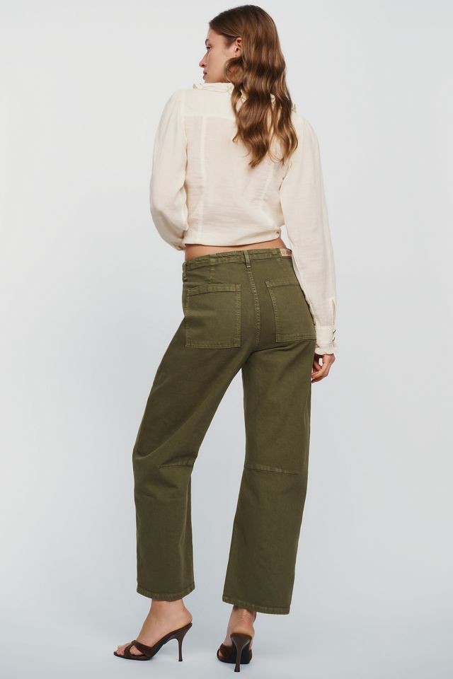 LE JEAN Utility Mid Rise Soft Barrel Jeans #3