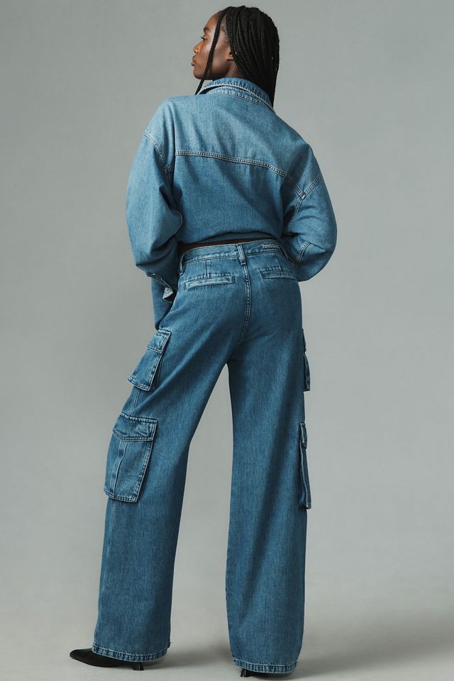 Favorite Daughter Carly High-Rise Cargo Jeans #3