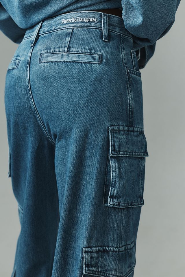Favorite Daughter Carly High-Rise Cargo Jeans #5