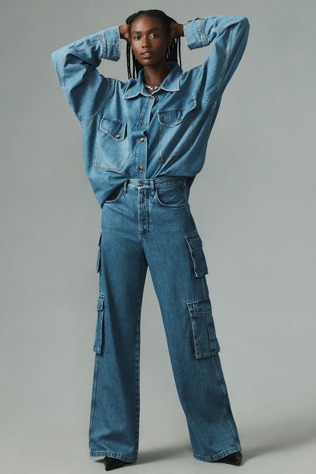Favorite Daughter Carly High-Rise Cargo Jeans #1