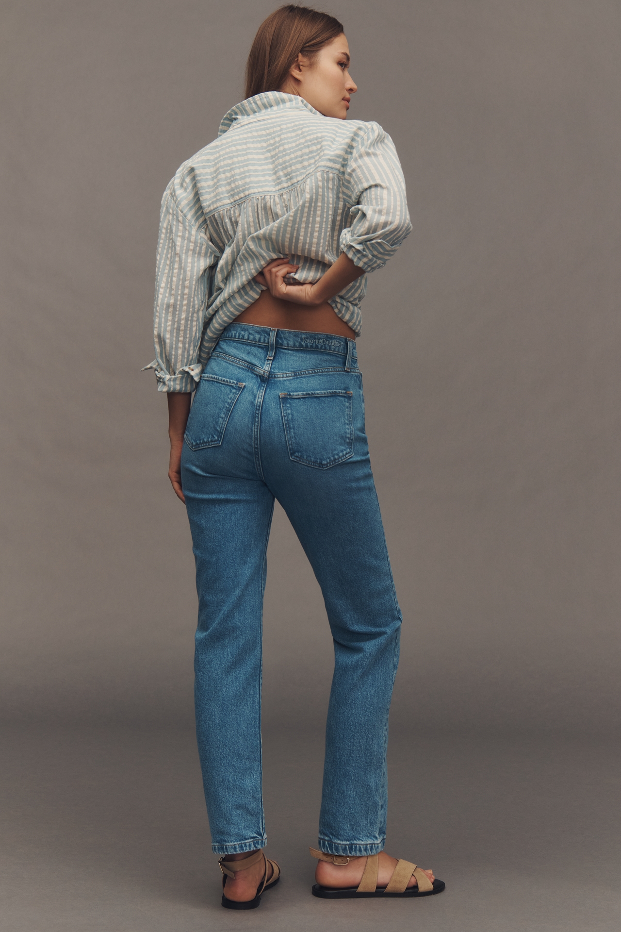 Favorite Daughter The Valentina High-Rise Straight-Leg Jeans