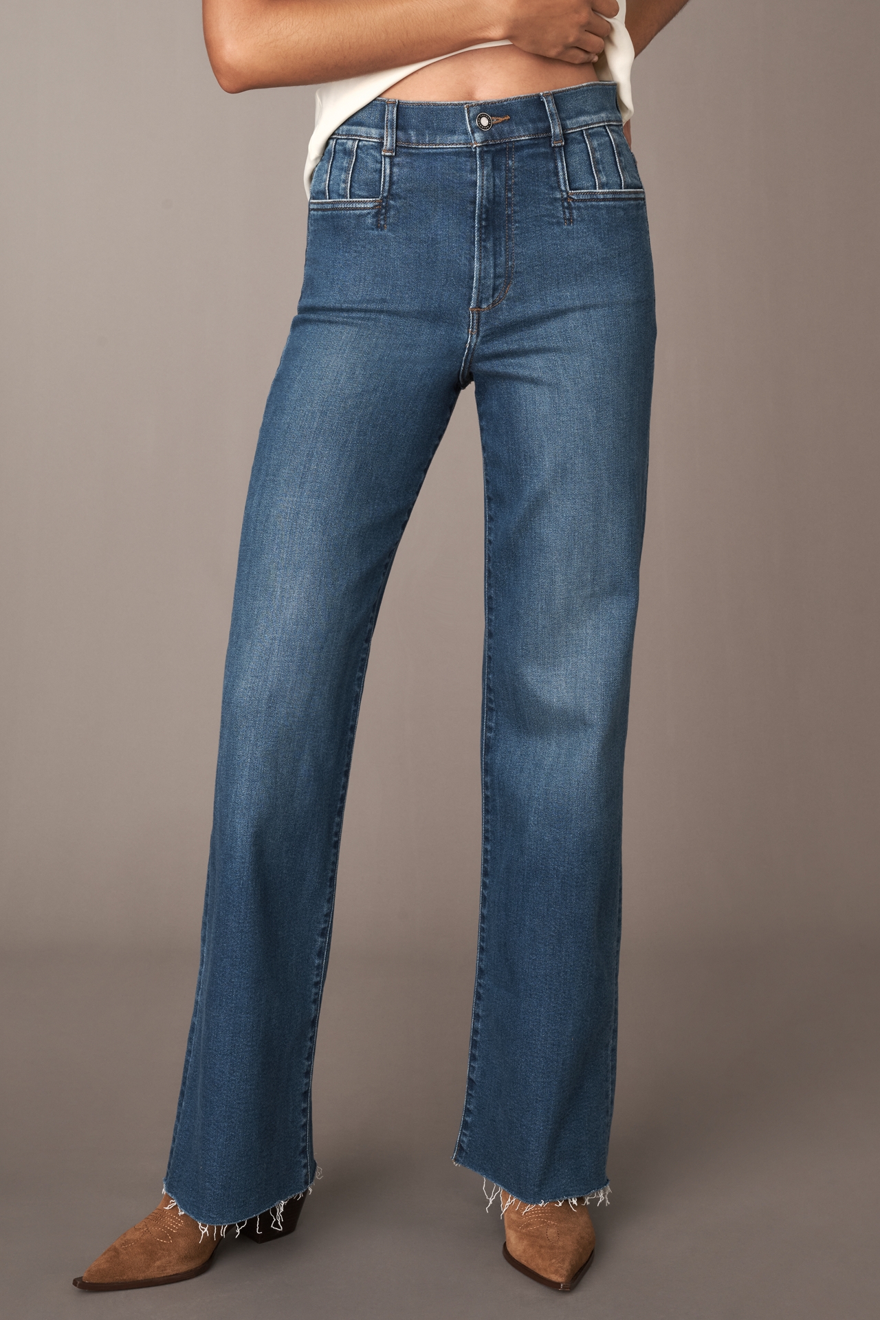 Favorite Daughter The Jordie Wide-Leg Super High-Rise Jeans