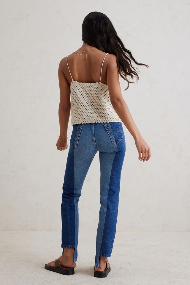Jean droit rigide contrasté E.L.V Denim #4