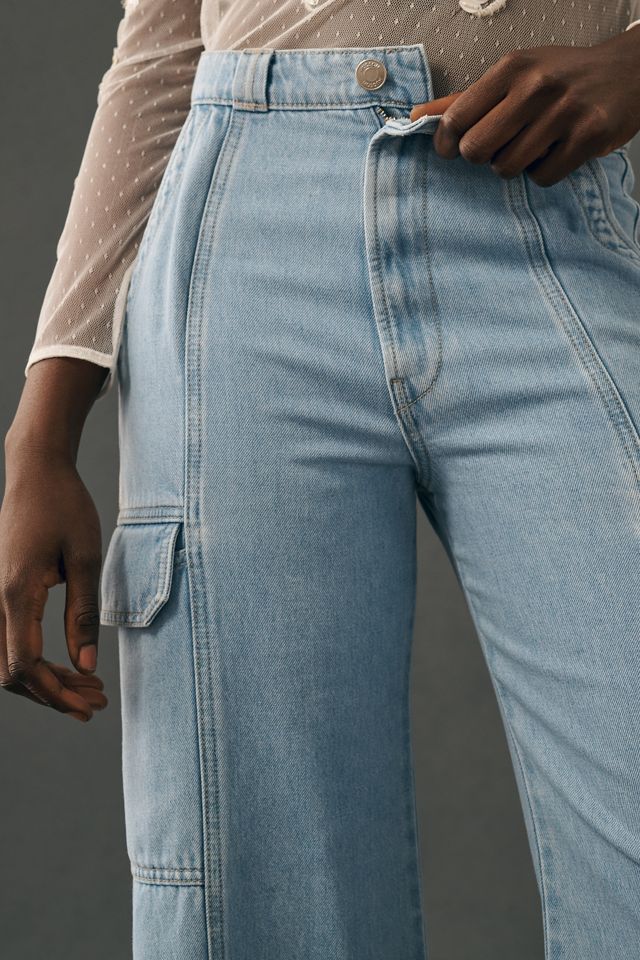 Hudson High-Rise Wide-Leg Cargo Jeans #2