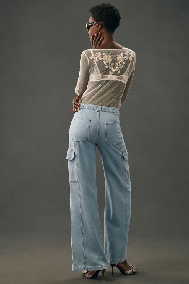 Hudson High-Rise Wide-Leg Cargo Jeans #3