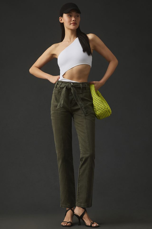 HUDSON Cropped Wide Leg Trouser Paperbag Waist