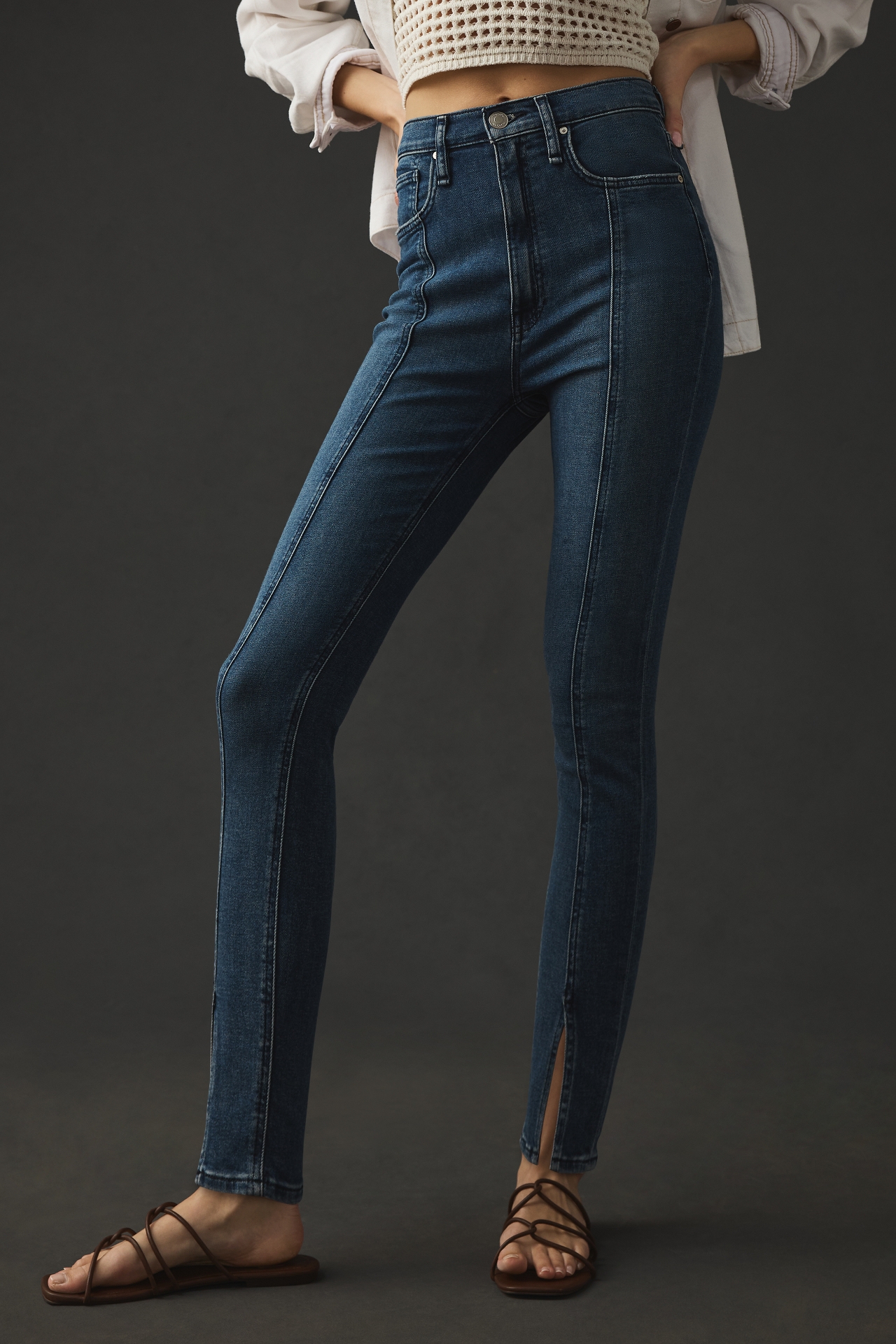 Hudson Centerfold High-Rise Skinny Ankle Jeans