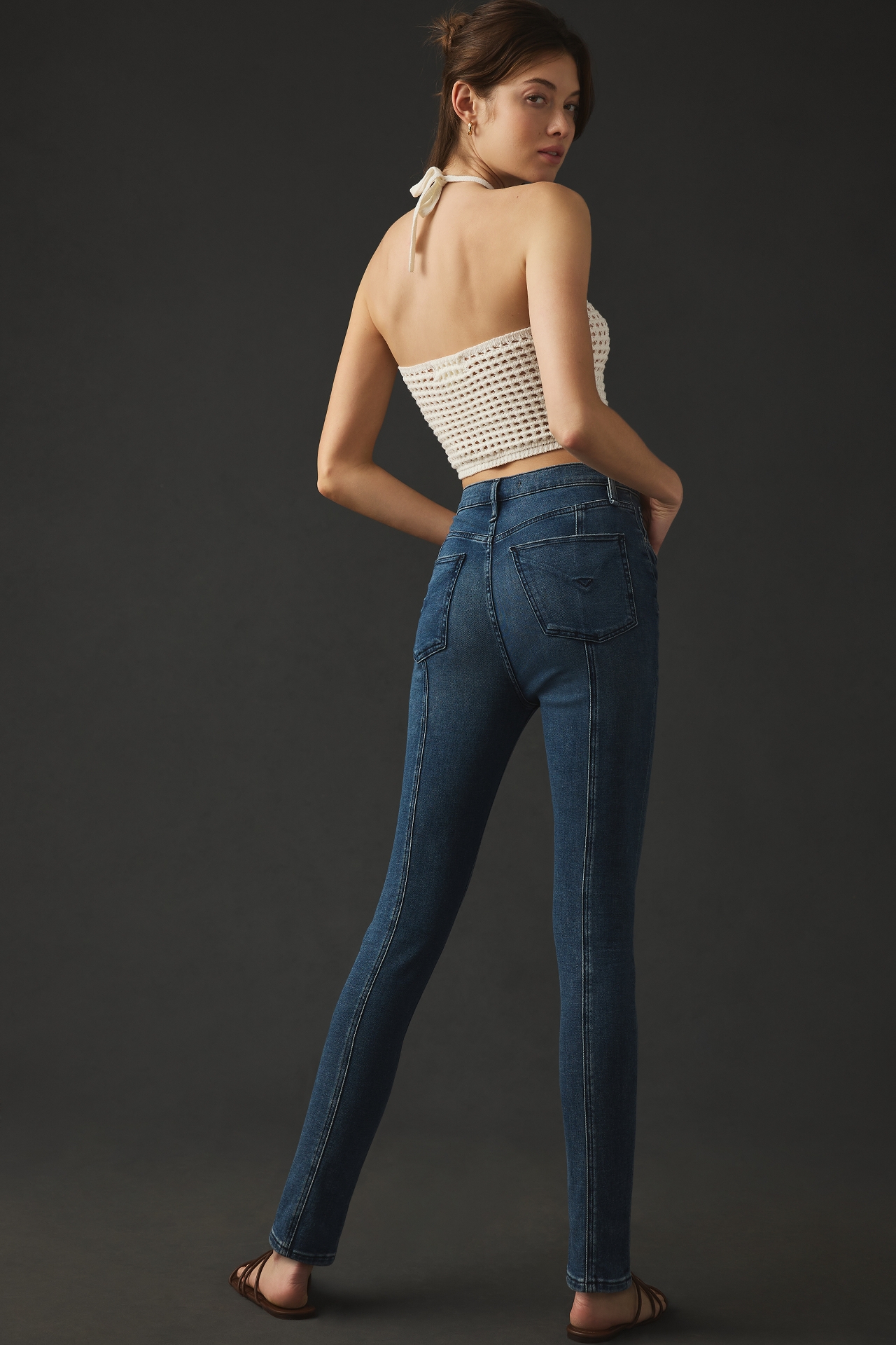 Hudson Centerfold High-Rise Skinny Ankle Jeans