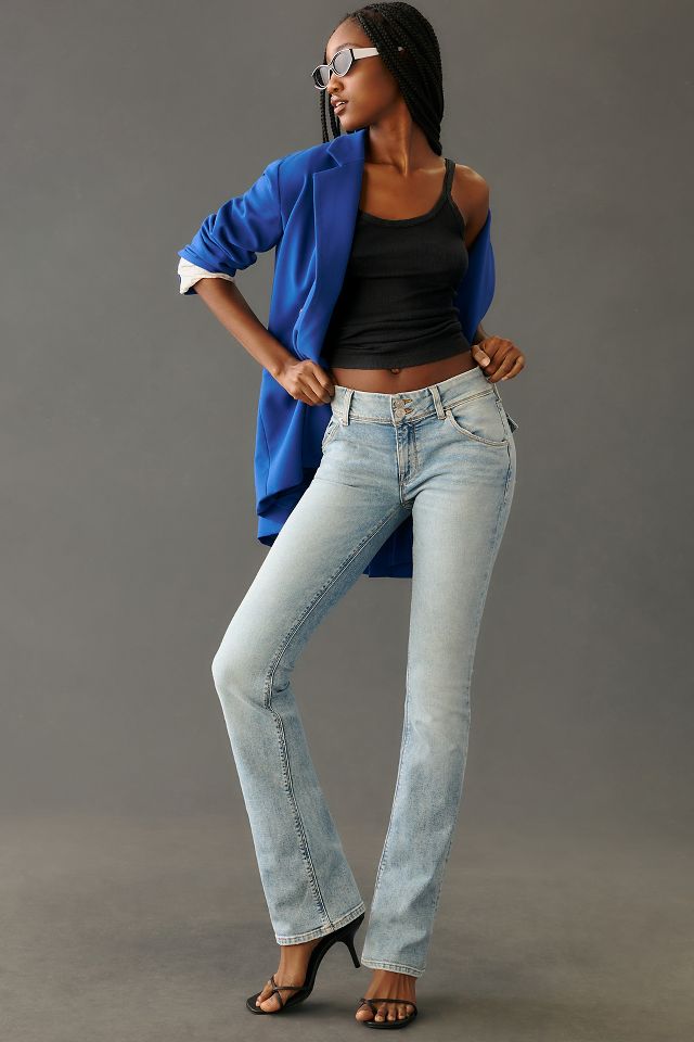 Petite high store rise bootcut jeans